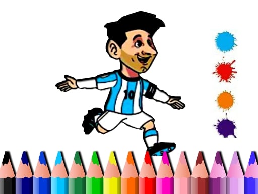 BTS Messi Coloring Book Image