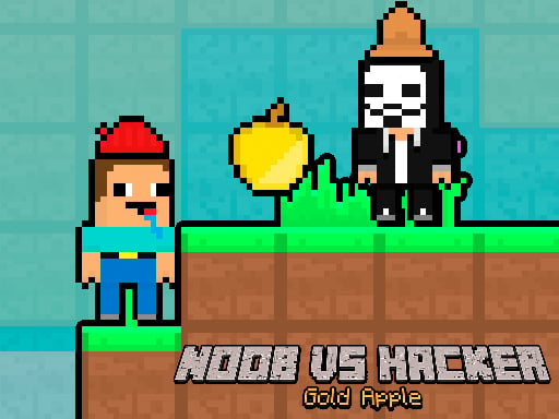 Noob vs Hacker Gold Apple Image